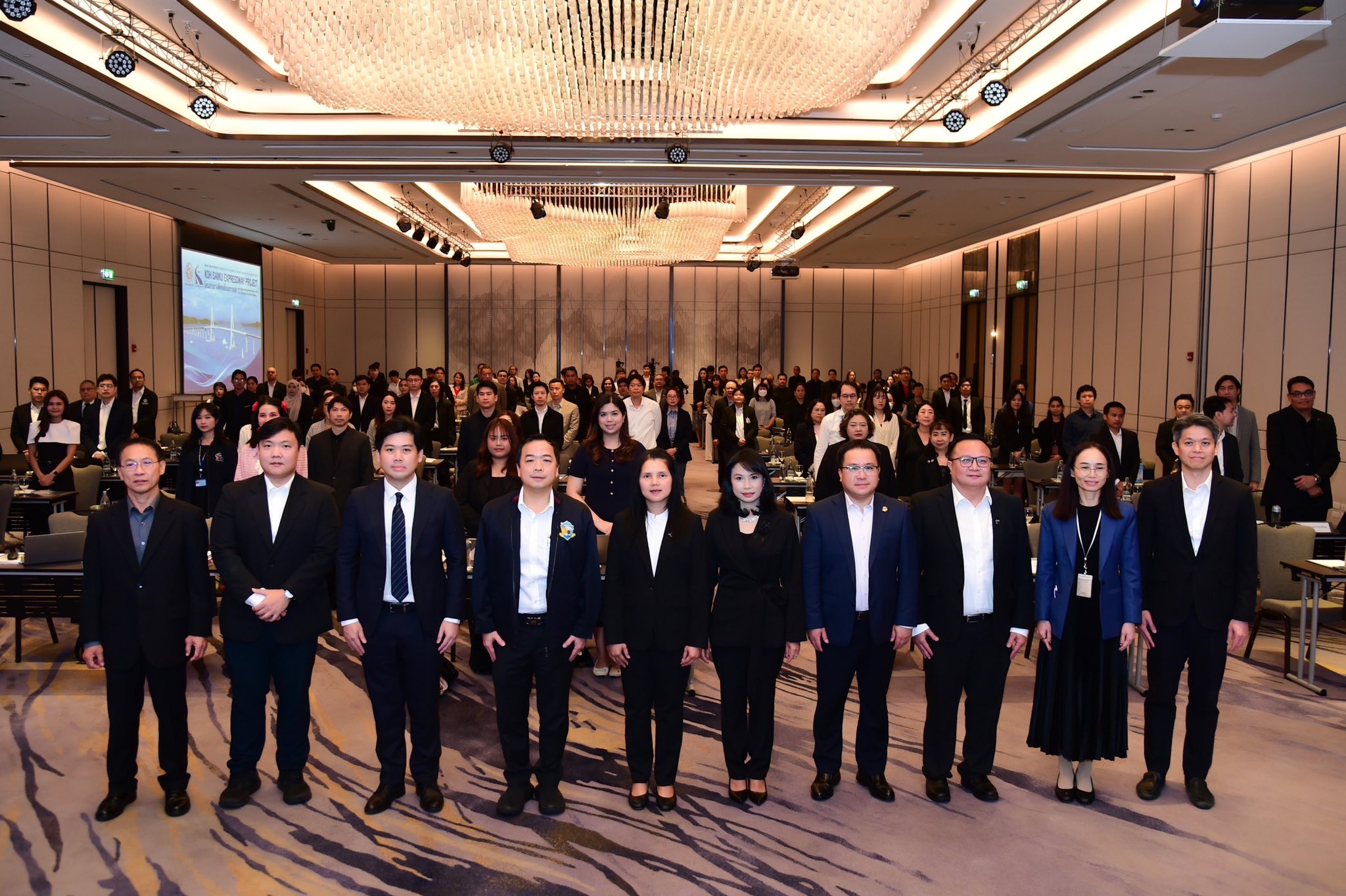 การทางพิเศษแห่งประเทศไทย จัดสัมมนารับฟังความคิดเห็นของภาคเอกชน (Opinion Hearing) งานศึกษาความเหมาะสมทางด้านวิศวกรรม เศรษฐกิจ การเงิน และผลกระทบสิ่งแวดล้อม โครงการทางพิเศษเชื่อมเกาะสมุย